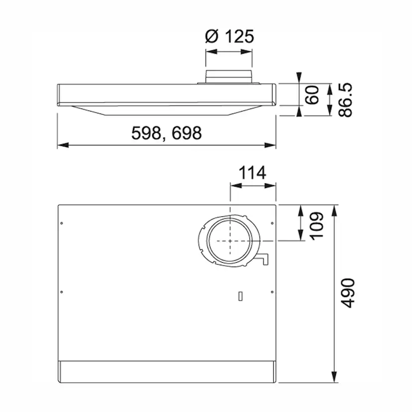 Köksfläkt Franke 1200B-10 60 cm Spirit Vit