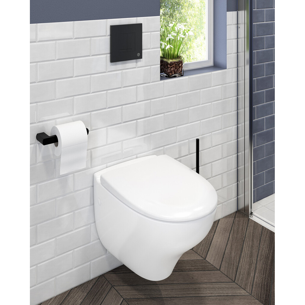 WC-SKÅL NAUTIC 1530 VÄGG-WC HF SLIM VIT Hårdsits