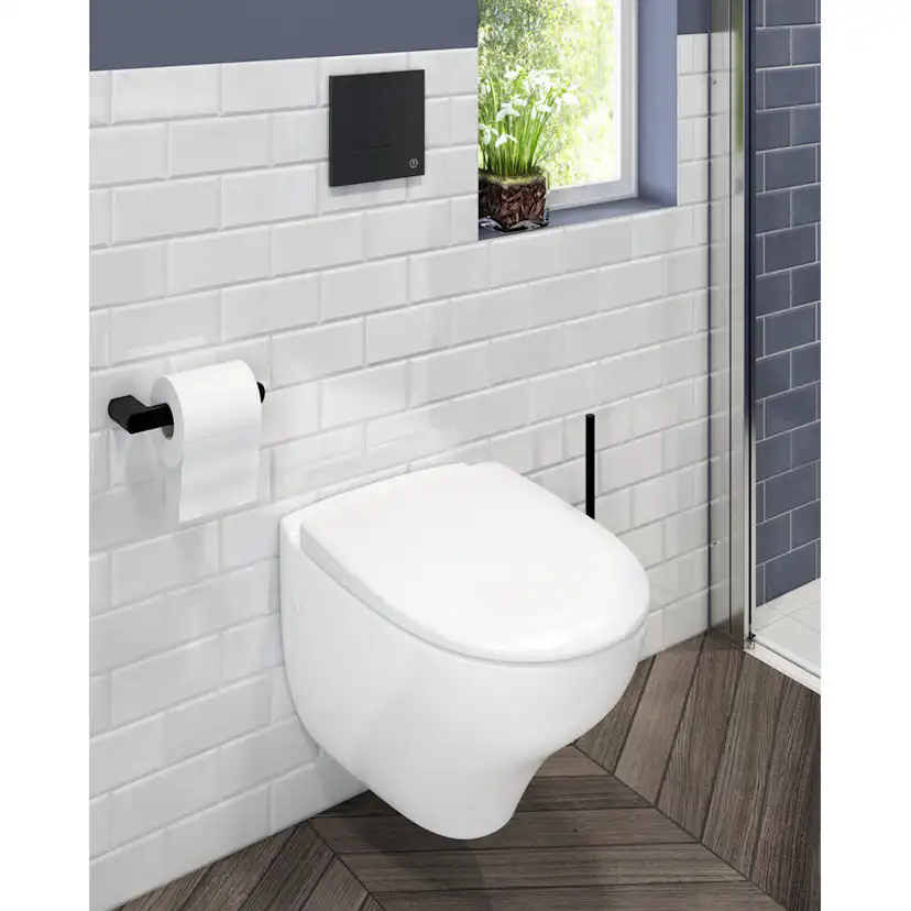 WC-SKÅL NAUTIC 1530 VÄGG-WC HF SLIM VIT Hårdsits
