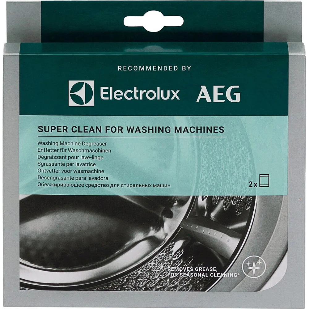 Djuprengöringsmedel Electrolux M2WCP051 för Tvättmaskin - Innehåller Två Påsar