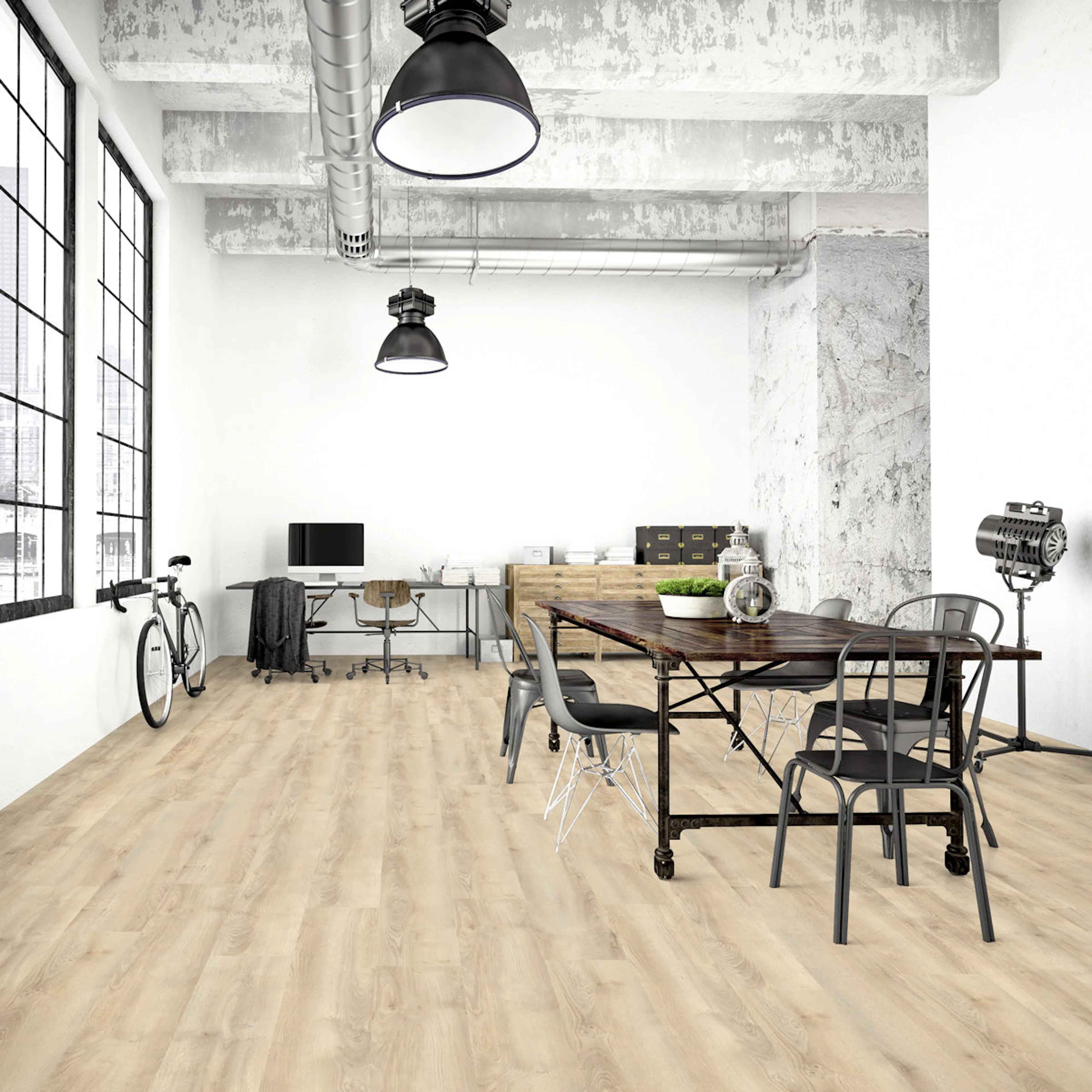 Laminatgolv Tenfors Oak Beige 8 mm, 1-stav