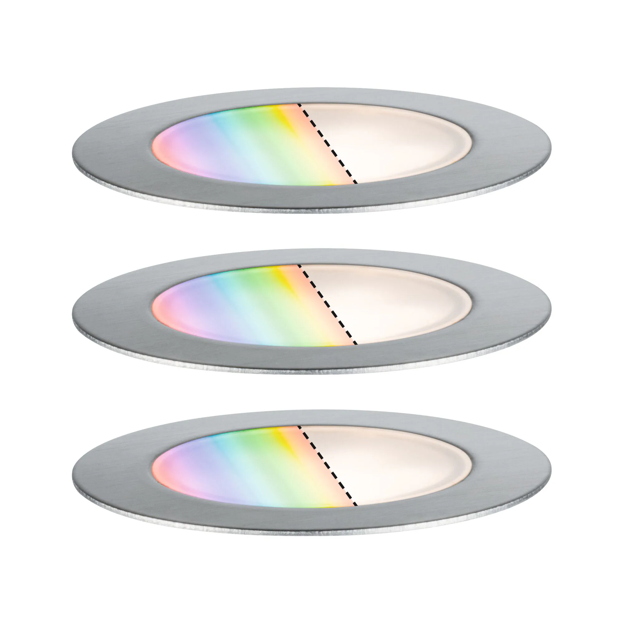 LED Infälld Markbelysning Paulmann Plug & Shine Smart Home Zigbee 3.0 Floor Profil IP67 RGBW+ 2W 3-pack
