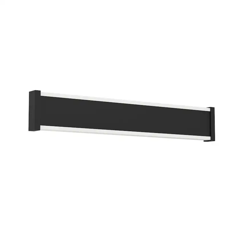 AL-LED-WL/2 L-380 SCHWARZ/WS 'NEVIANO' 380 mm