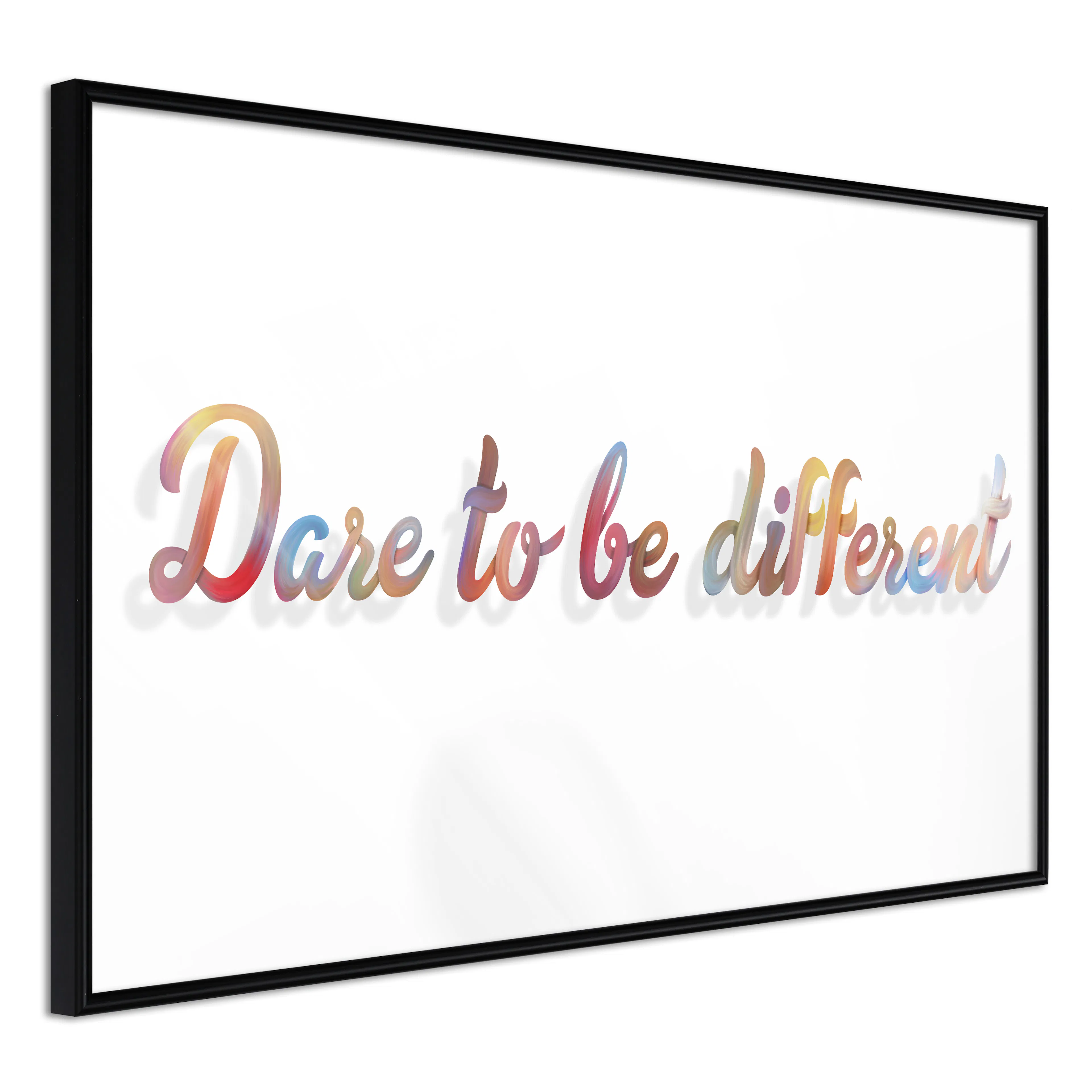 Affisch - Dare To Be Different [Poster] 30x20 Svart ram, 30x20 cm