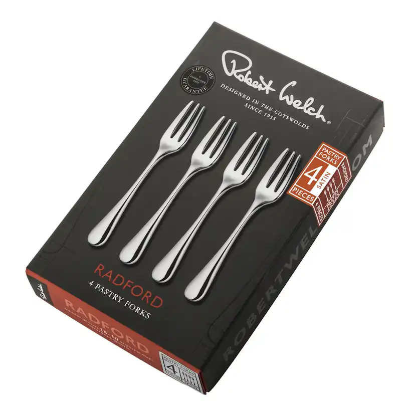 Dessertgaffel Robert Welch Radford Matt 4 Delar