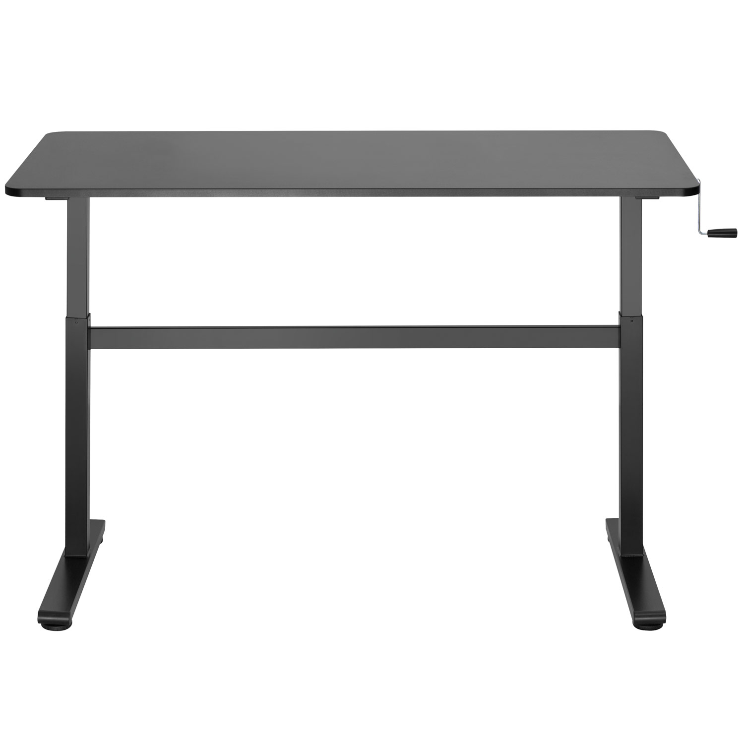 Höj-/sänkbart skrivbord Manuellt 140x60cm Sv Svart