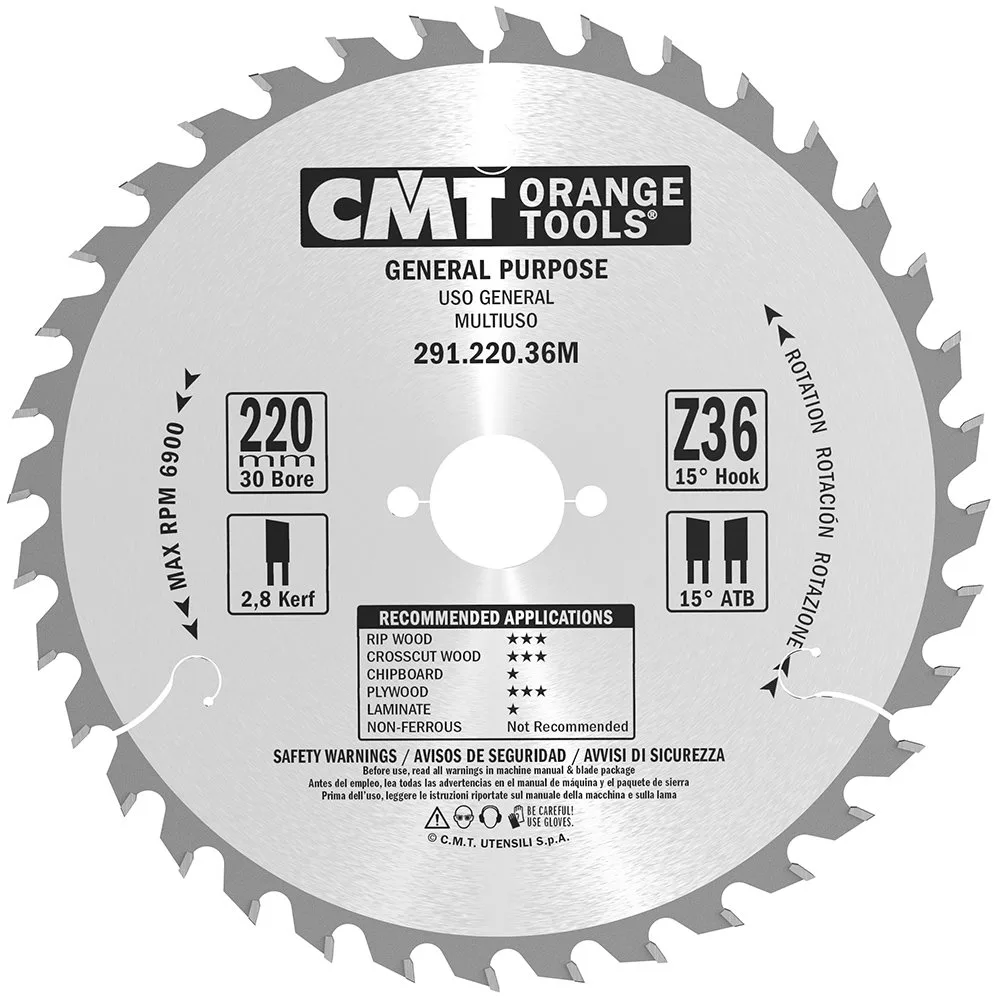 Sågklinga CMT Orange Tools Kapning/Klyvning