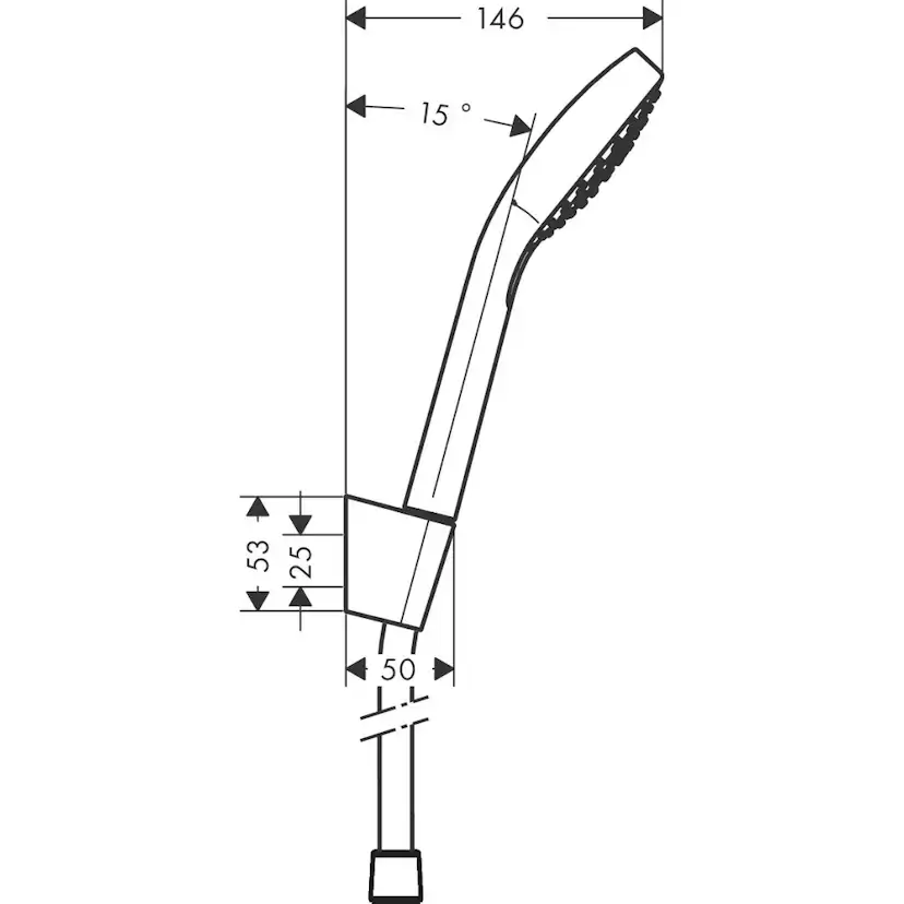 Handdusch Hansgrohe Croma Select E Vario Porter