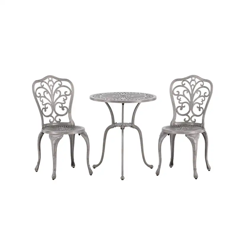 Cafégrupp Venture Home Nandin ø60 cm med 2 Stolar