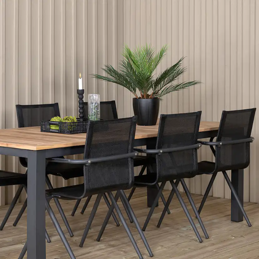 Matgrupp Venture Home Perla 224 med 6 Aspen Matstolar