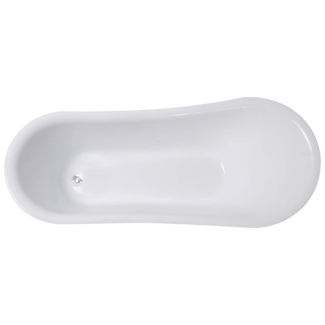 Lykke Badkar med tassar Nordic Deluxe 1700x750x730mm, vit Längd: 170cm