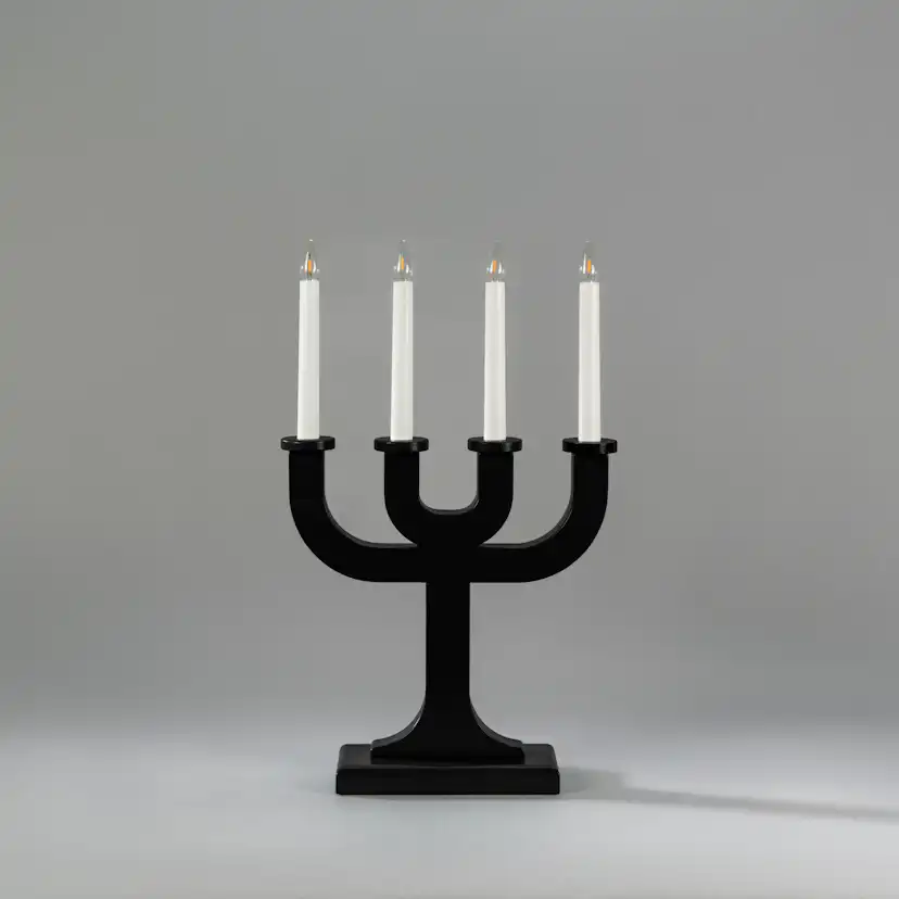 Adventsljusstake Gnosjö Konstsmide 3544 Elljusstake Trä 5 Ljus