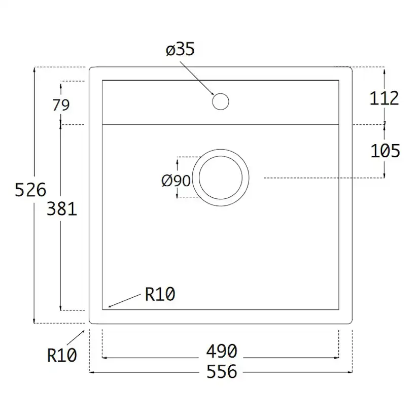 Diskho Lavabo Jupiter 60 Mattsvart/Mässing Mattsvart/Mässing