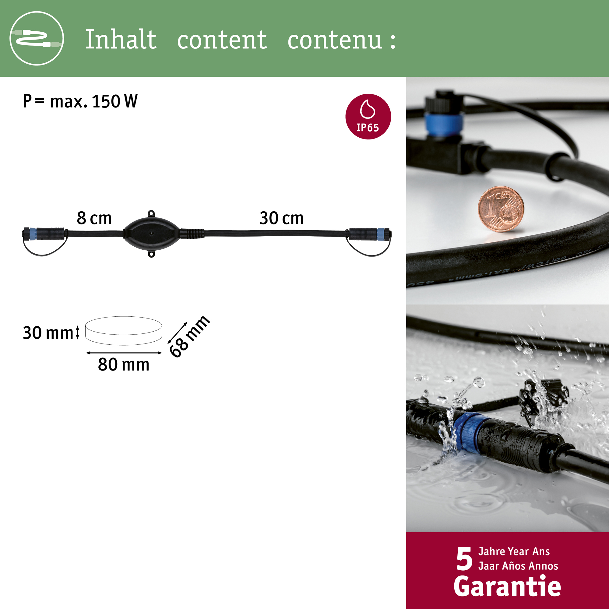 Sensor Paulmann Plug & Shine Trådlös Twilight IP67