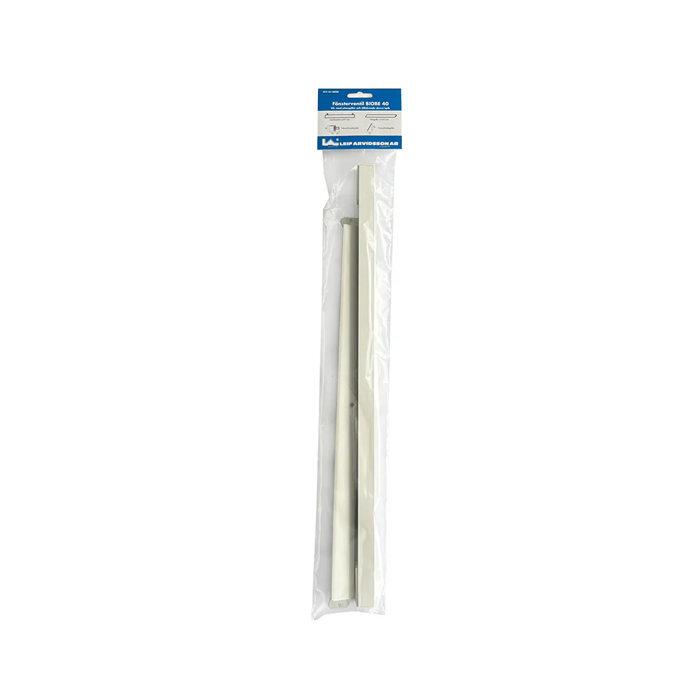 KP BIOBE VIT 40 fönstervent, kompl med yttergaller Vit, 497 mm