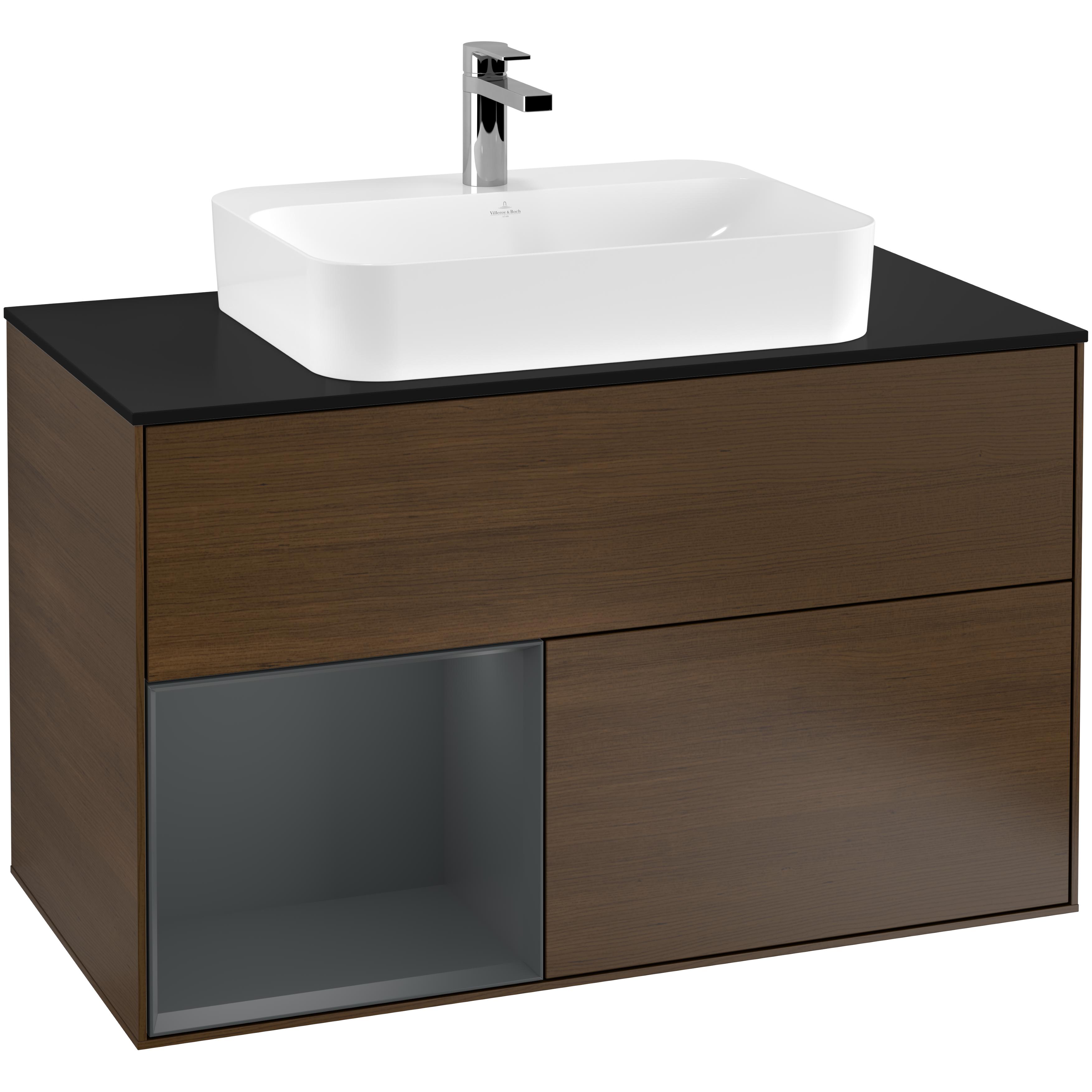Tvättställsskåp Villeroy & Boch Finion med 2 Lådor Hylla och Bänkskiva för Ytmonterat Tvättställ