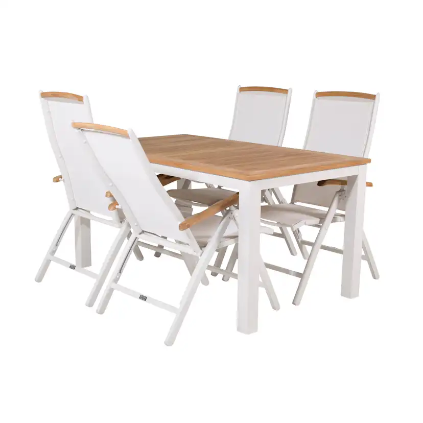 Matgrupp Venture Home Perla 152/210 med 4 Stolar