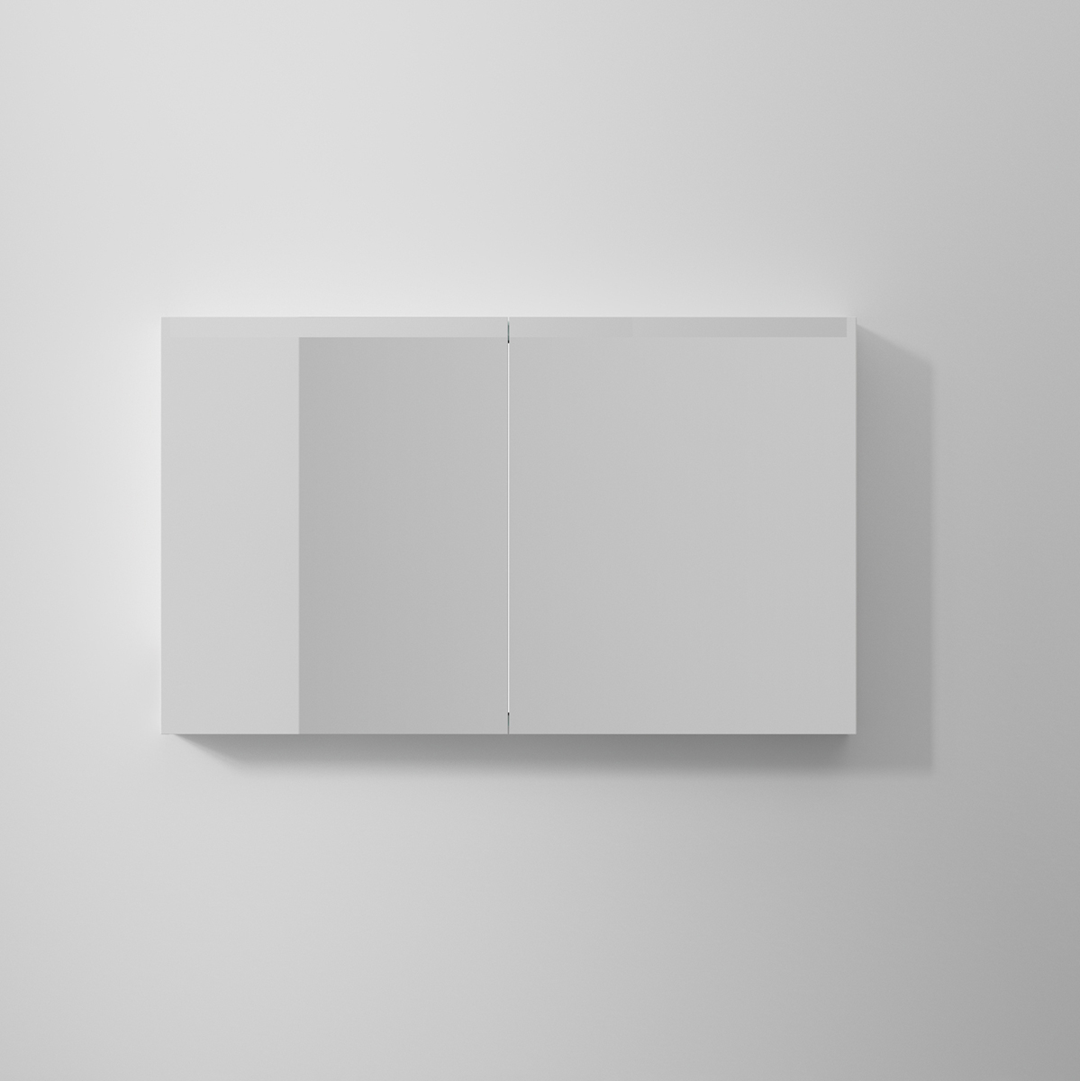 Spegelskåp STAGE 120,Premium White, 2 Luckor Bredd: 1200 mm, Premium White, Dubbla luckor