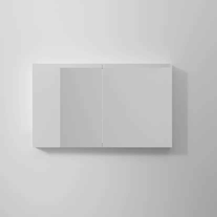 Spegelskåp STAGE 120,Premium White, 2 Luckor Bredd: 1200 mm, Premium White, Dubbla luckor