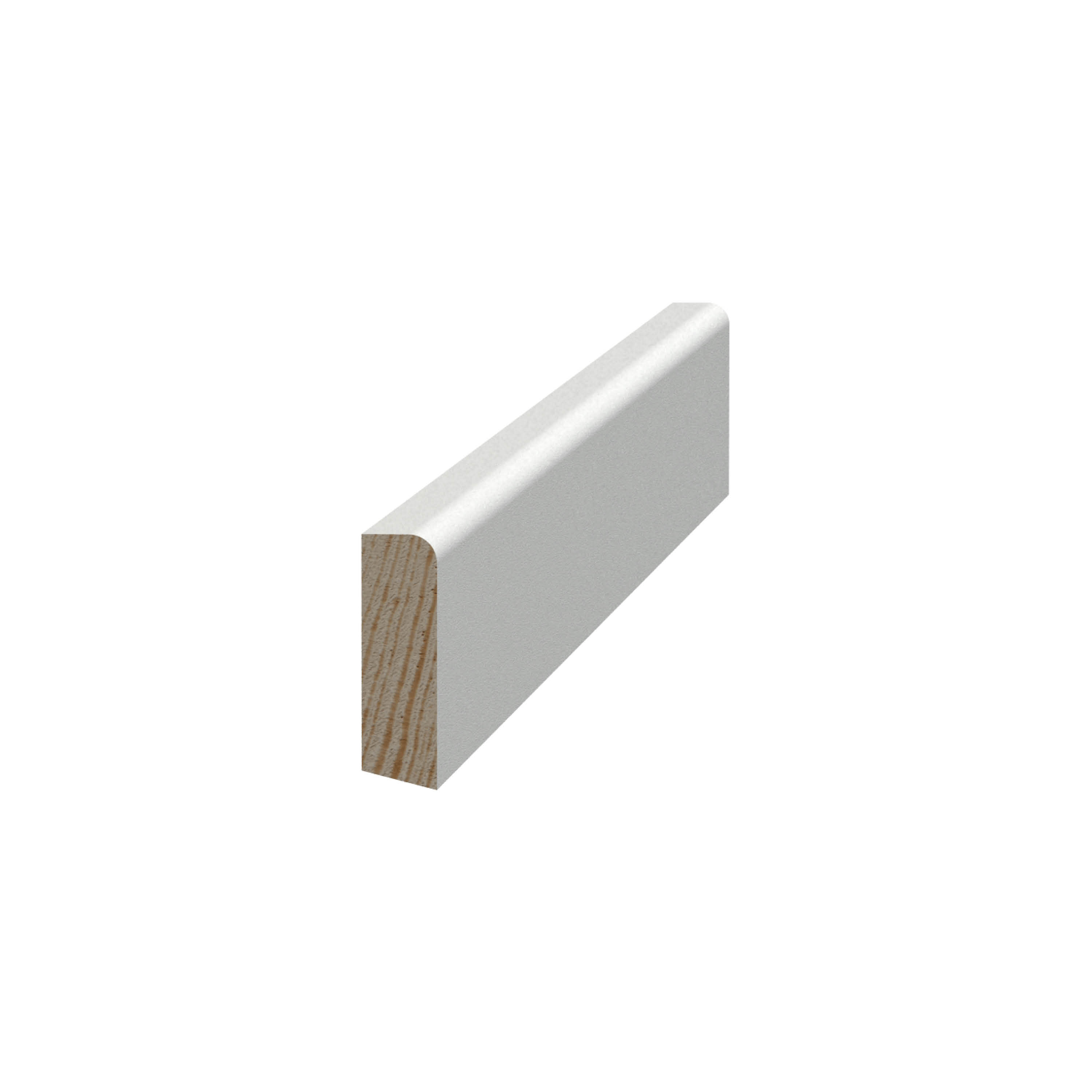 Smyglist Grimslöv Trä List 8x27 mm Vit