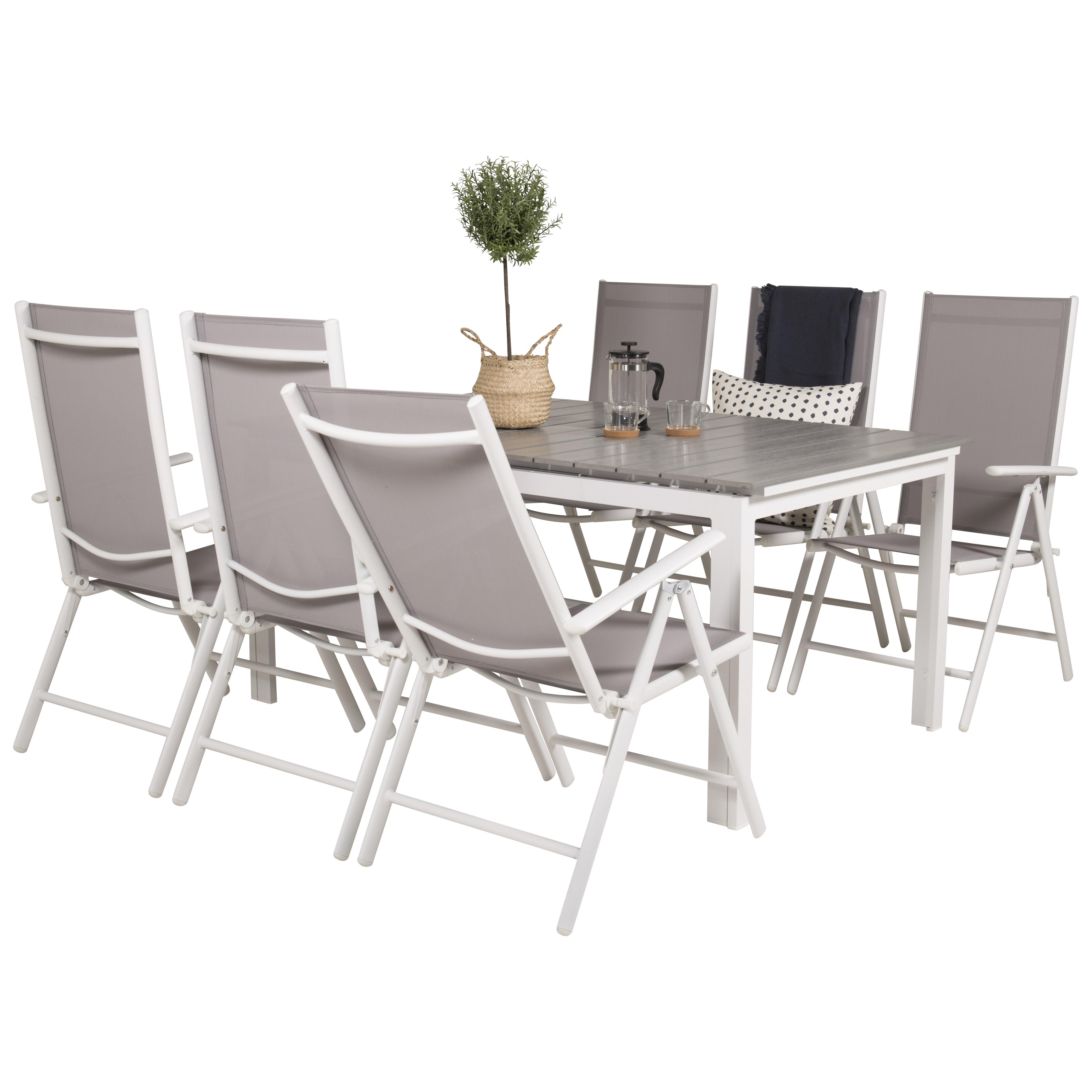 Matgrupp Venture Home Lova 160/240 med 6 Bront Stolar