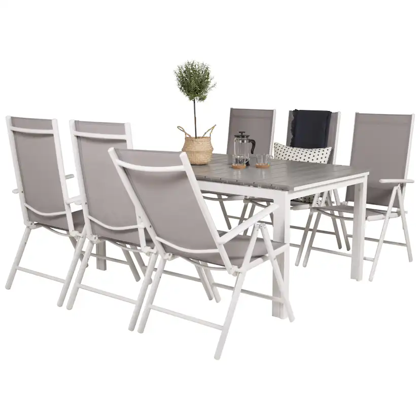 Matgrupp Venture Home Lova 160/240 med 6 Bront Stolar