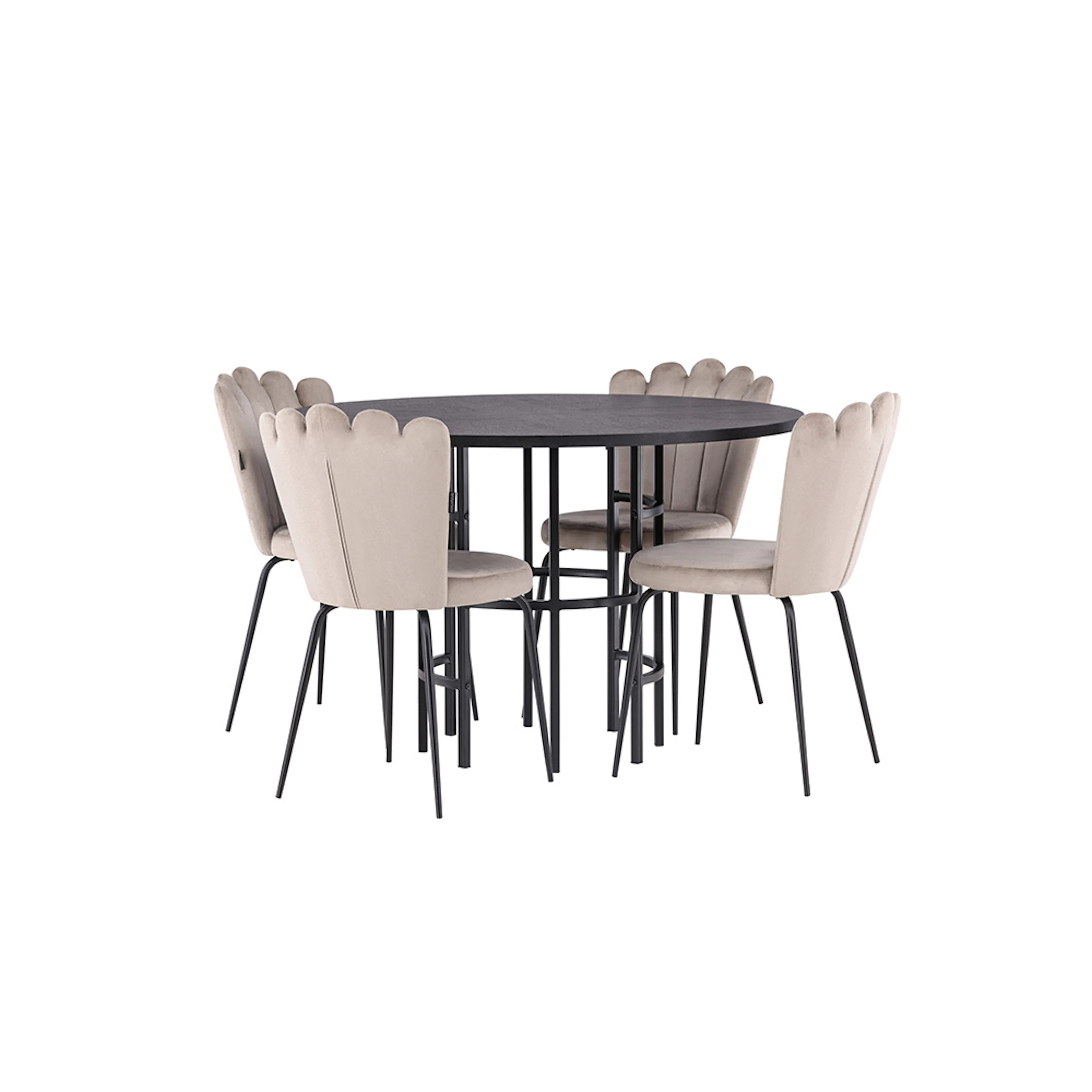 Svart/Beige