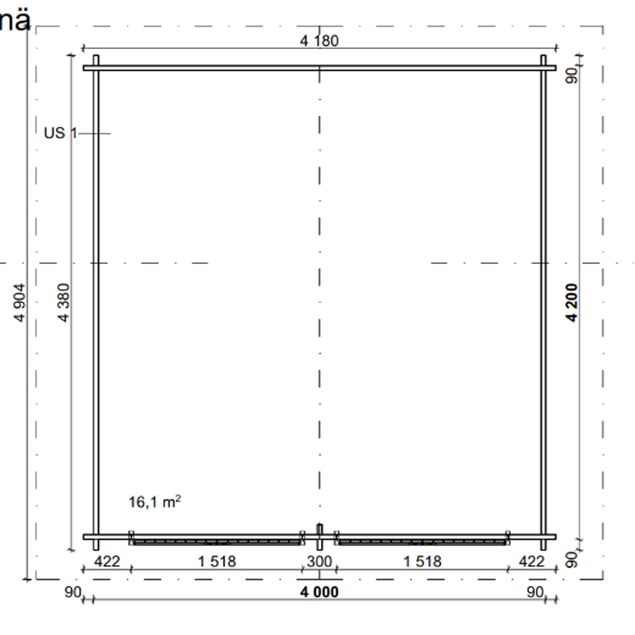 Grillkåta LP Garden G-L (16 m²)