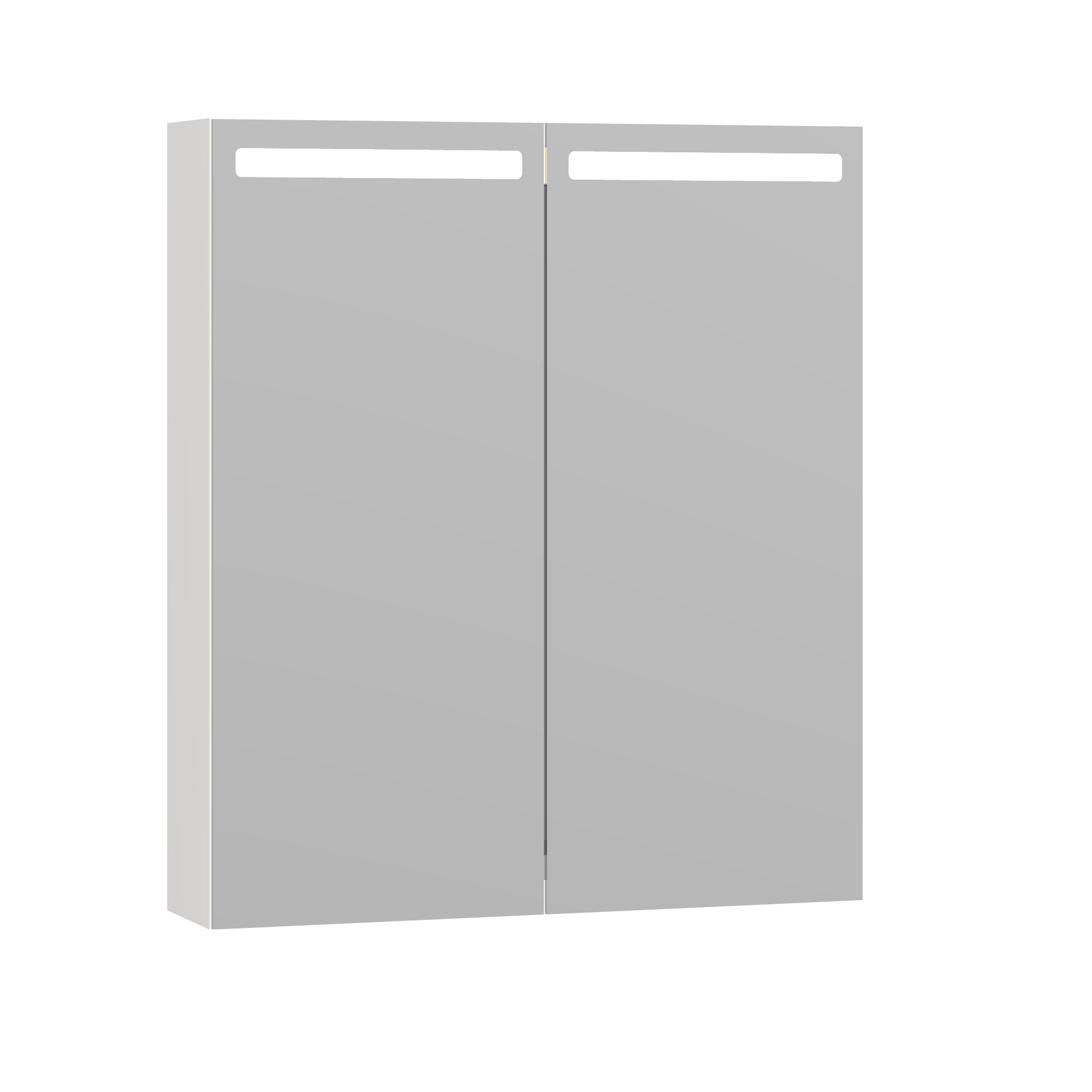 Spegelskåp Top, 2 lu. 70,4*60 cm Vit Blank
