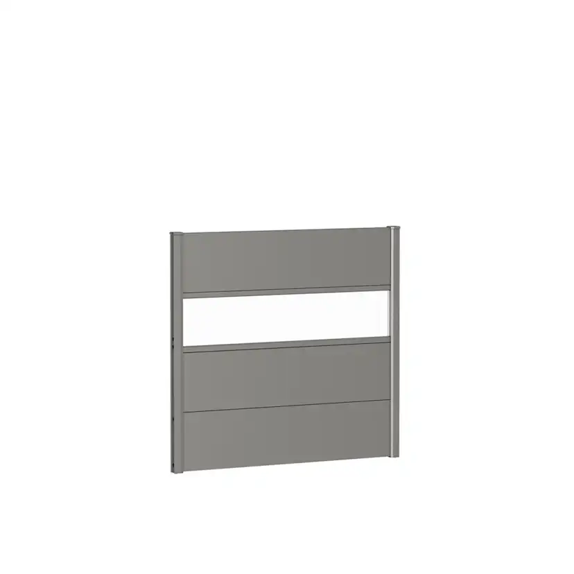 Väggpanel för Skärmvägg akrylglas 100x90 metallic kvarts-grå Kvartsgrå
