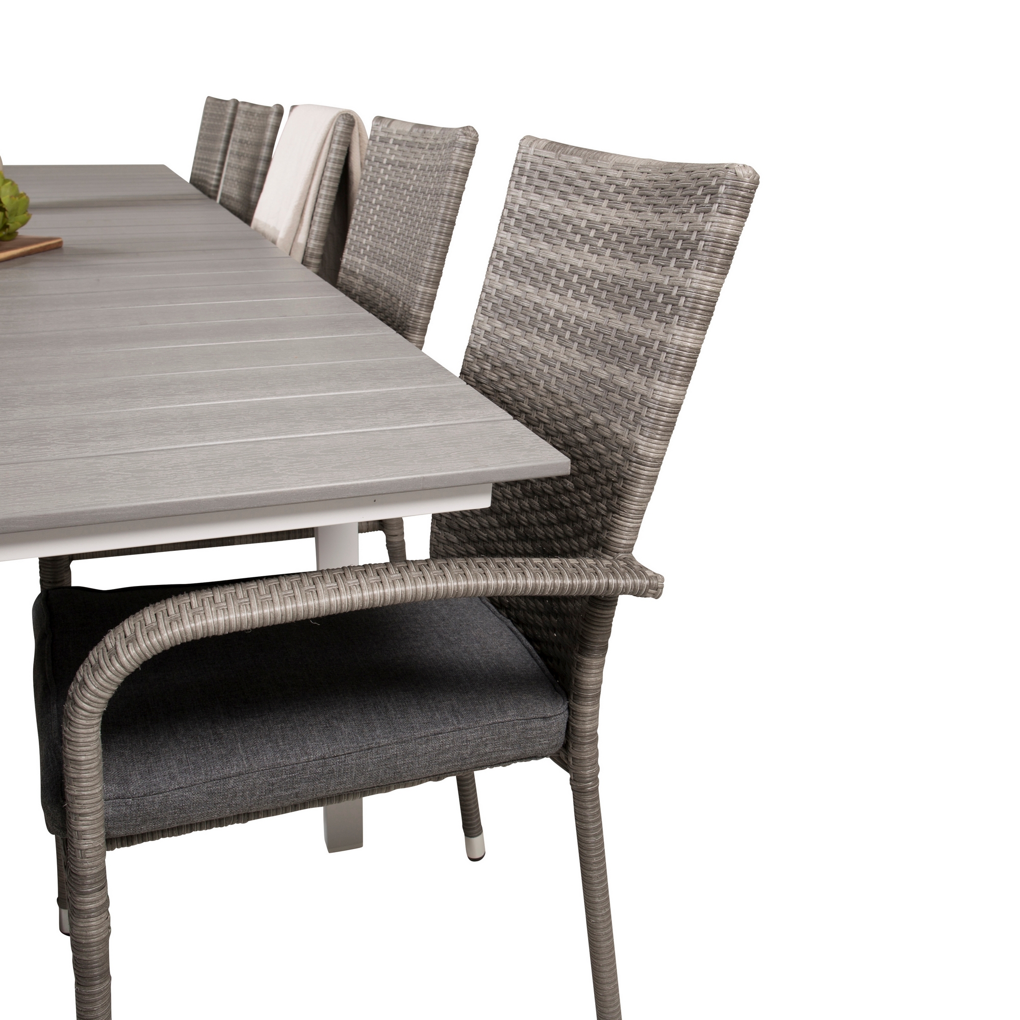 Matgrupp Venture Home Lova 224/324 med 10 Asta Karmstolar