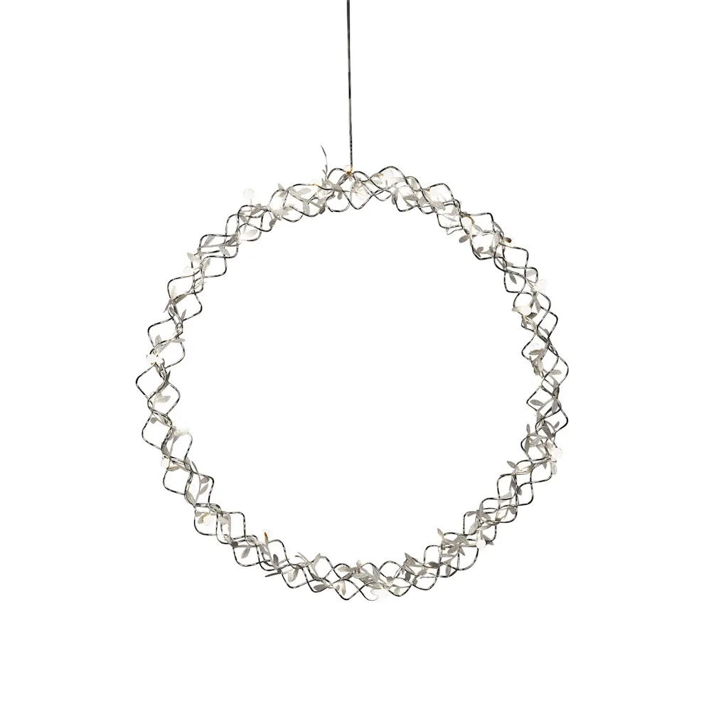 Krans silver, 45 cm 40 LED Silver