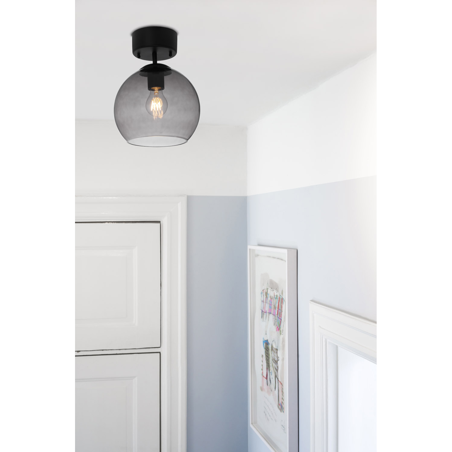 Plafond Cottex Salle Taklampa med Glaskupa