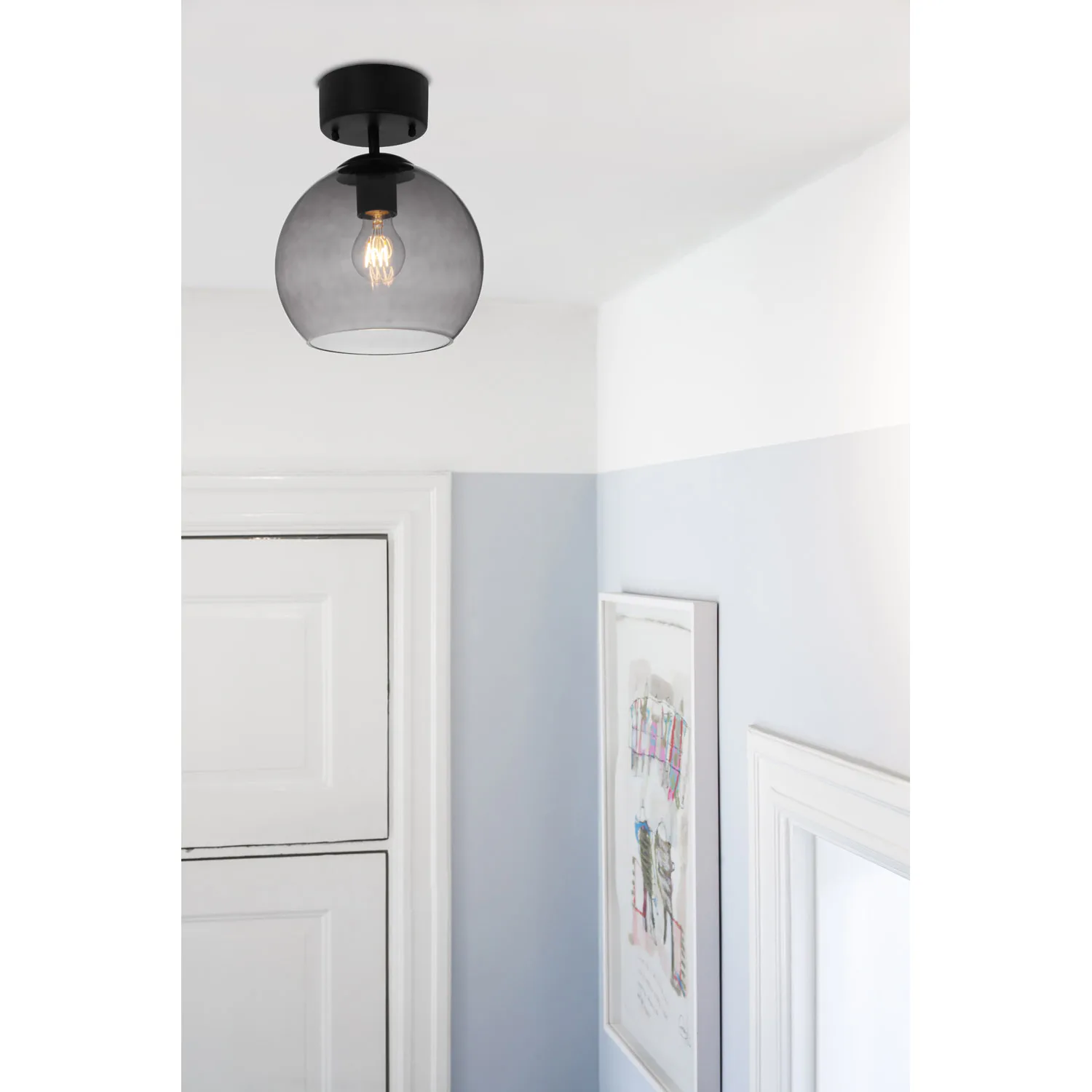 Plafond Cottex Salle Taklampa med Glaskupa
