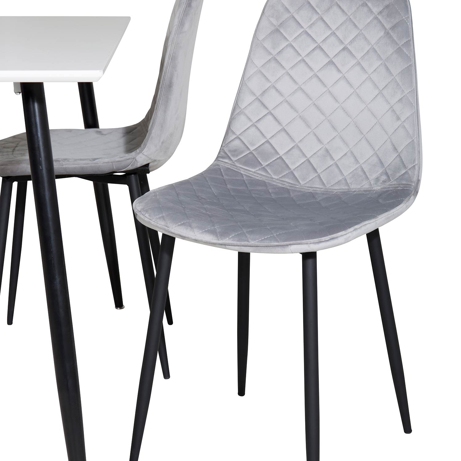 Matgrupp Venture Home Pobbie med 4 Phoi Stolar Sammet