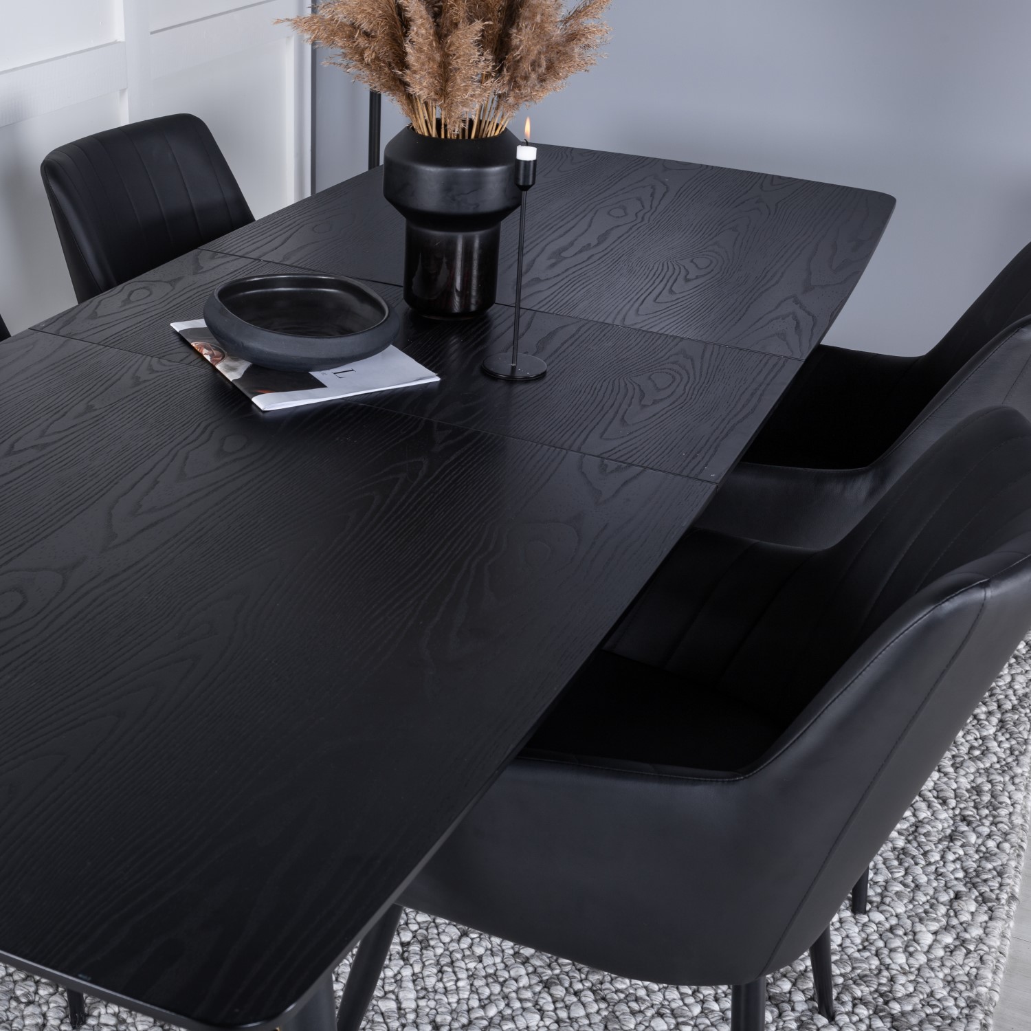 Matgrupp Venture Home Guld med 4 Corina Stolar Konstläder