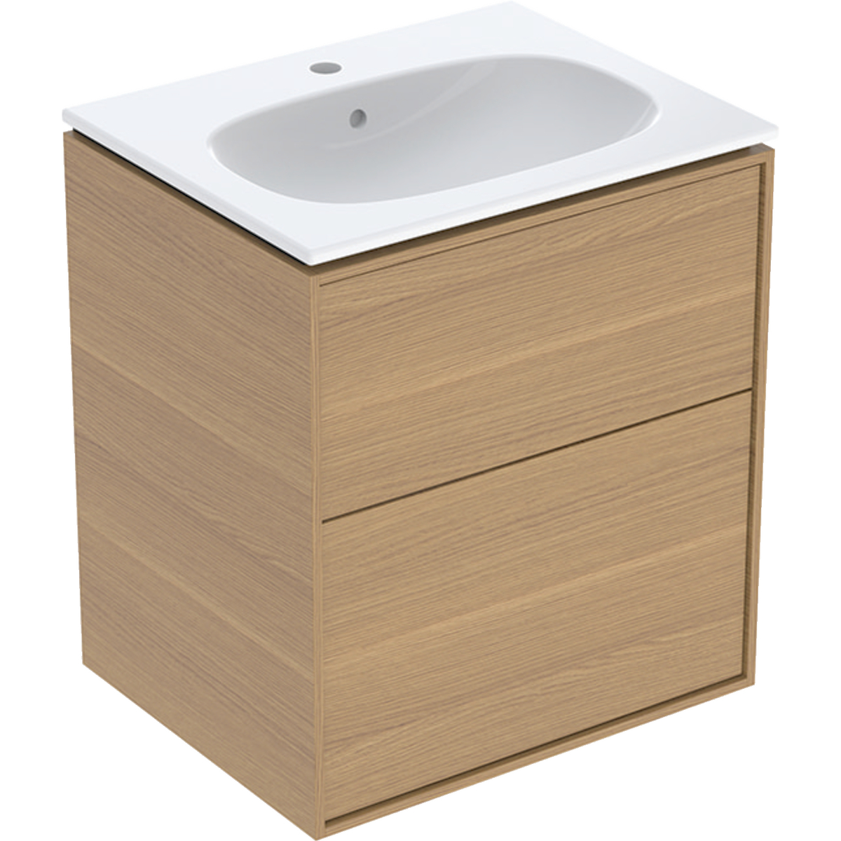 Tvättställskåp Sense Art Smal Design med 2 lådor Naturek