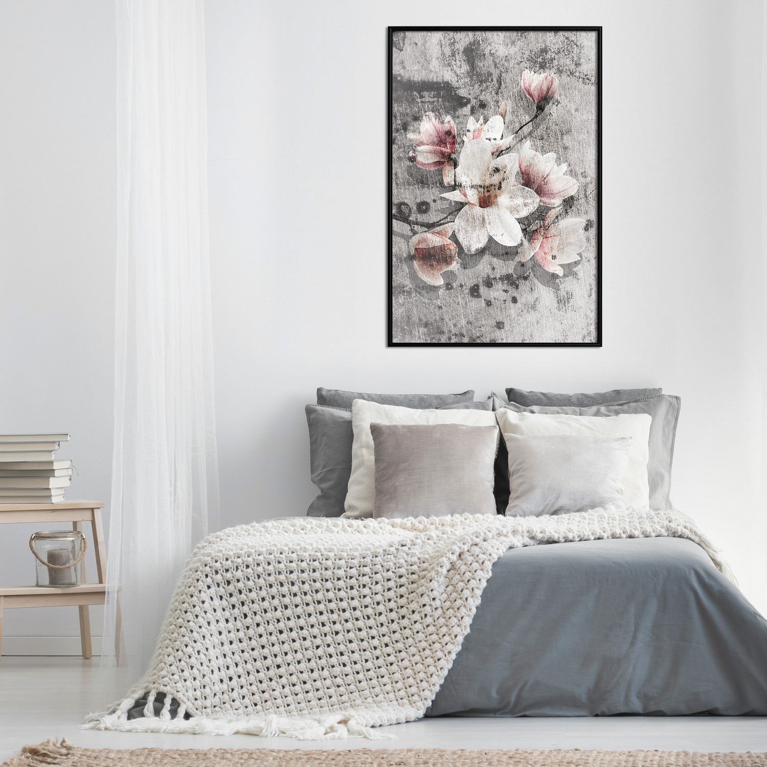 Affisch - Magnolias [Poster] 40x60 Svart ram, 40x60 cm