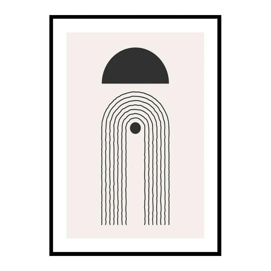 Poster Gallerix Flow Shapes No2