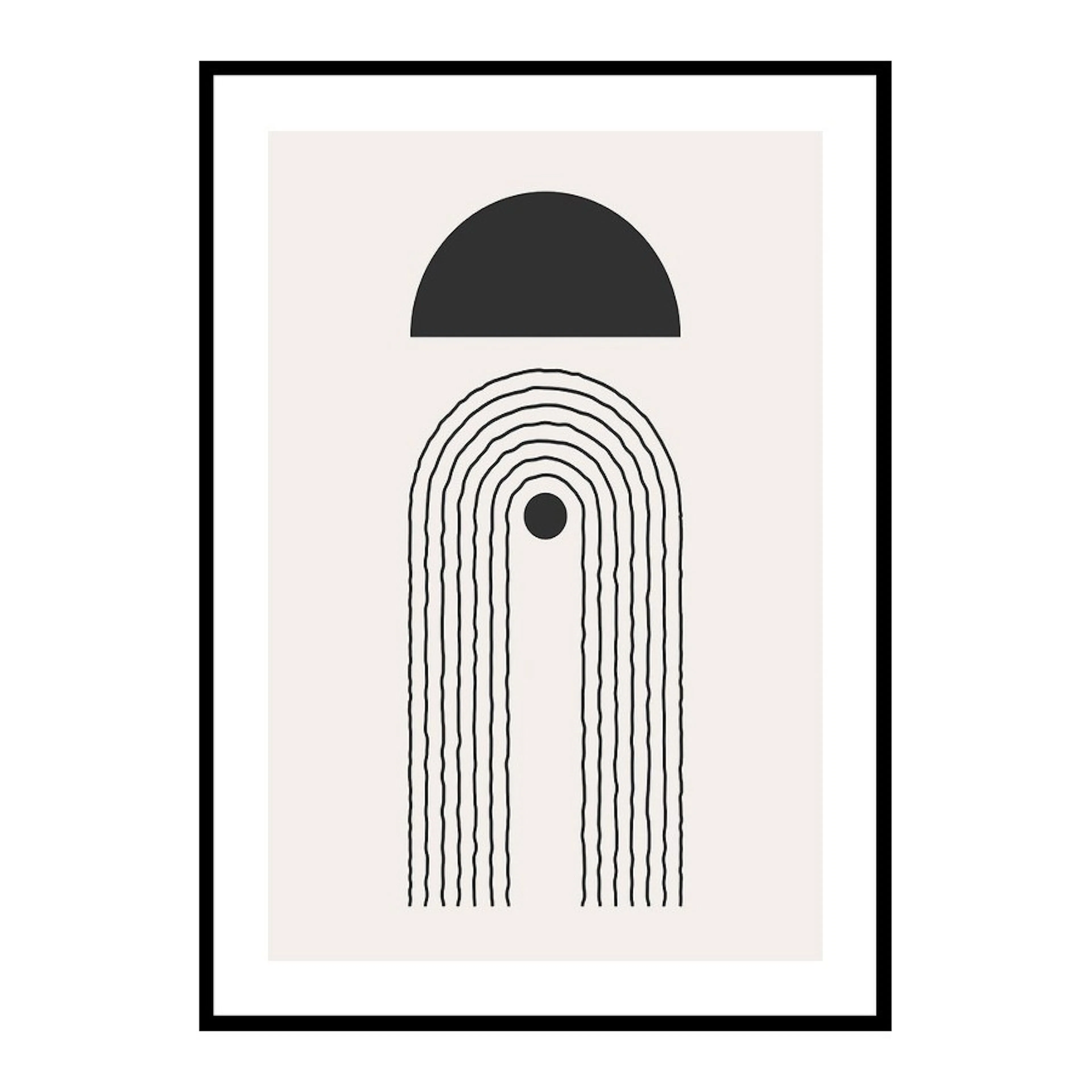 Poster Gallerix Flow Shapes No2