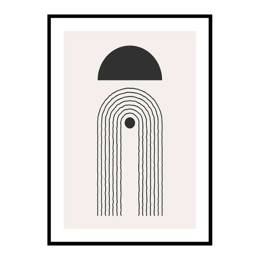 Poster Gallerix Flow Shapes No2