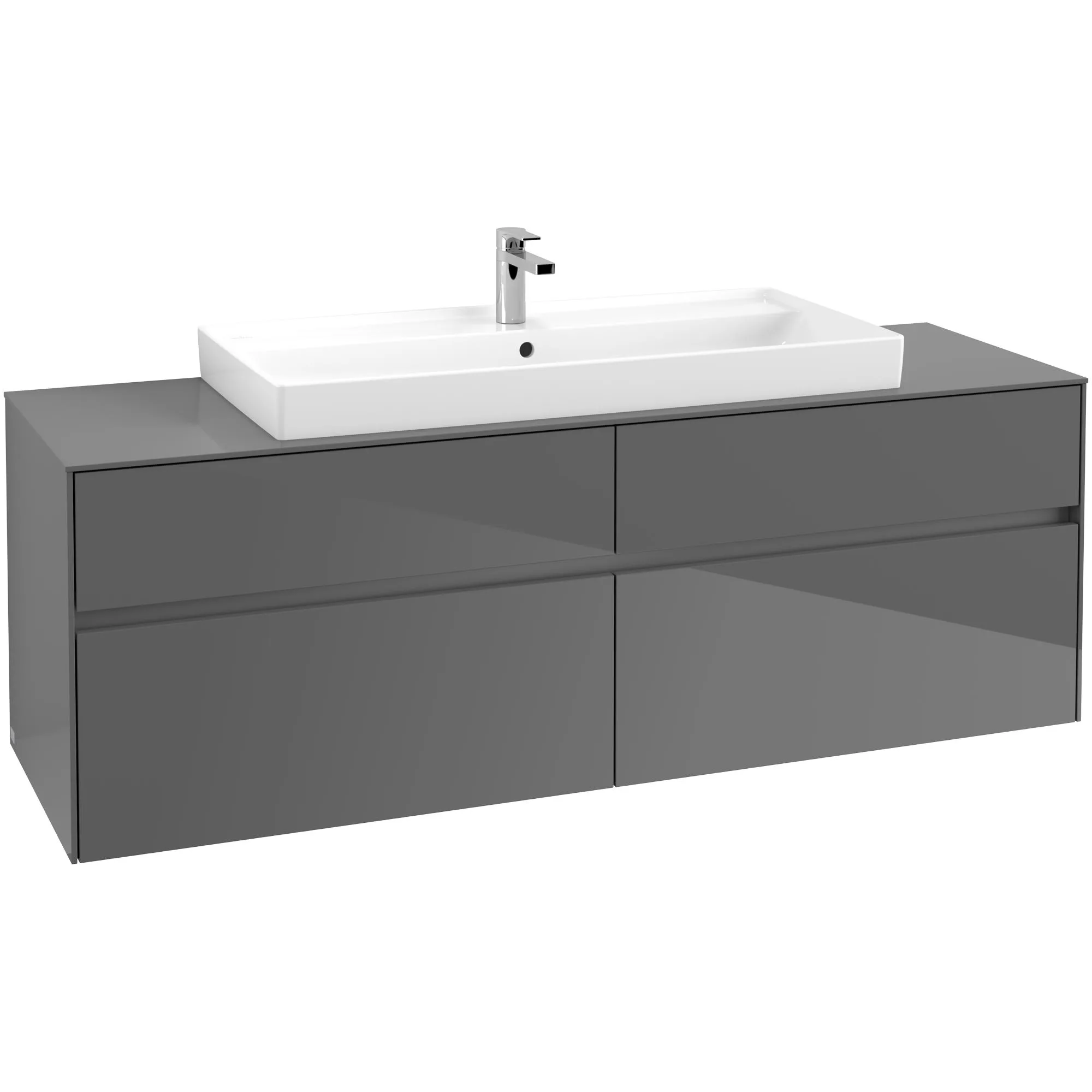 Tvättställsskåp Villeroy & Boch Collaro 160 cm med 4 Lådor för Ovanpåliggande Skåpstvättställ
