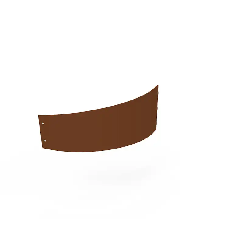 Planteringskant Flexigarden Corten Övergång 120-180 mm Kvartsbåge