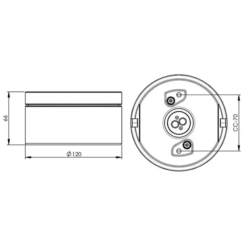 Vägg-/Taklampa Ifö Electric Cool 6-9W Gx5,3 IP44