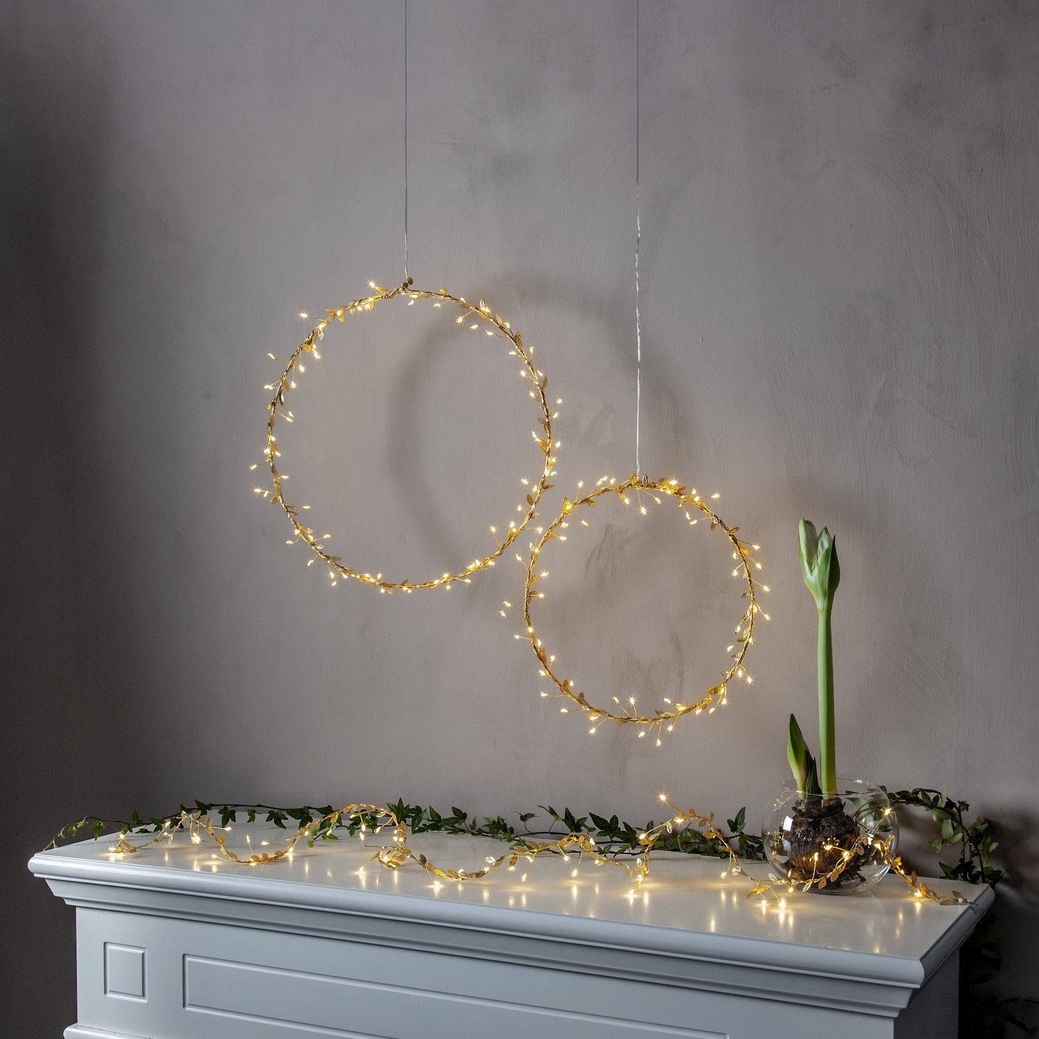 Hängande Dekoration Star Trading Krans Winny 38 cm