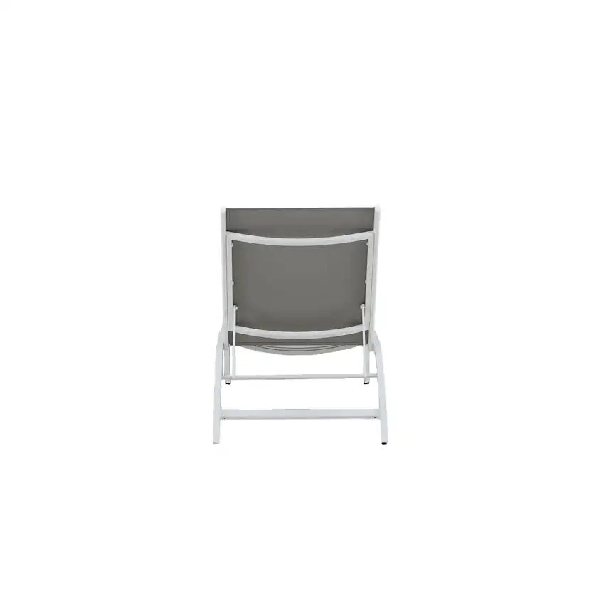Ramos Sun Lounge, White, Grey, Aluminium, Textilene Vit