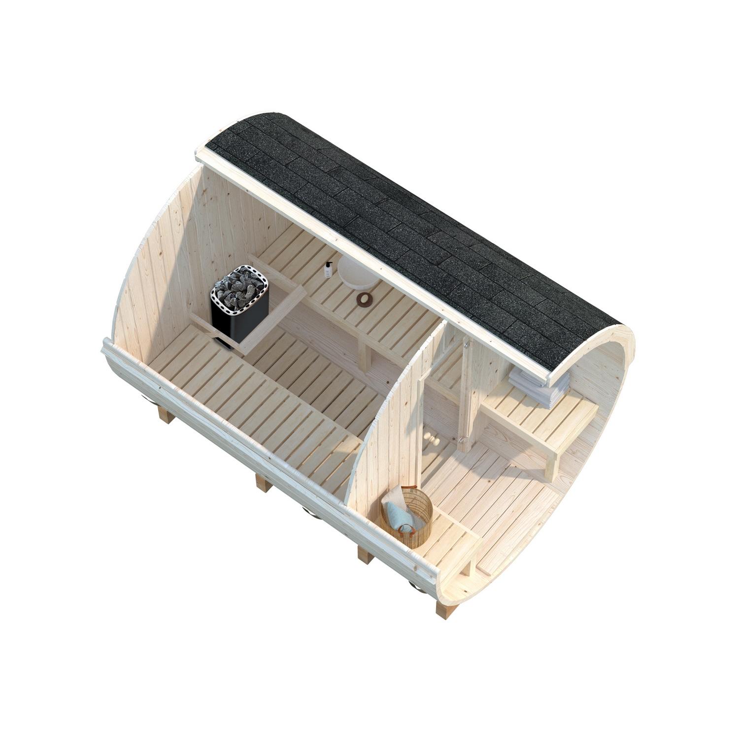 Bastutunna Palmako Anita 6,4 m² Byggsats i Trä