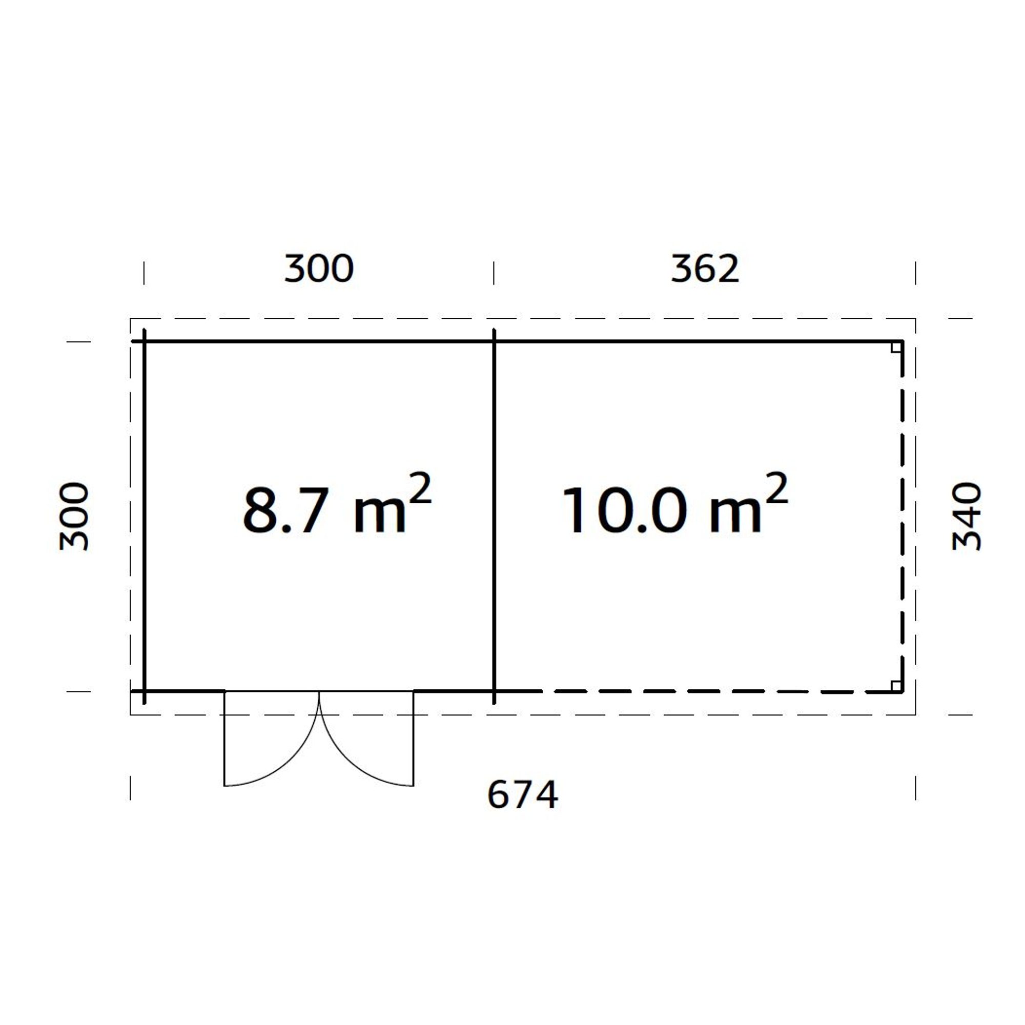 Stuga Palmako Ella 18,7 m2