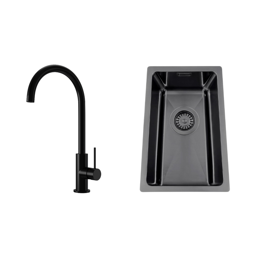 Diskho Nordic Tech Titan 230 X med Köksblandare Steel Equip Shadow