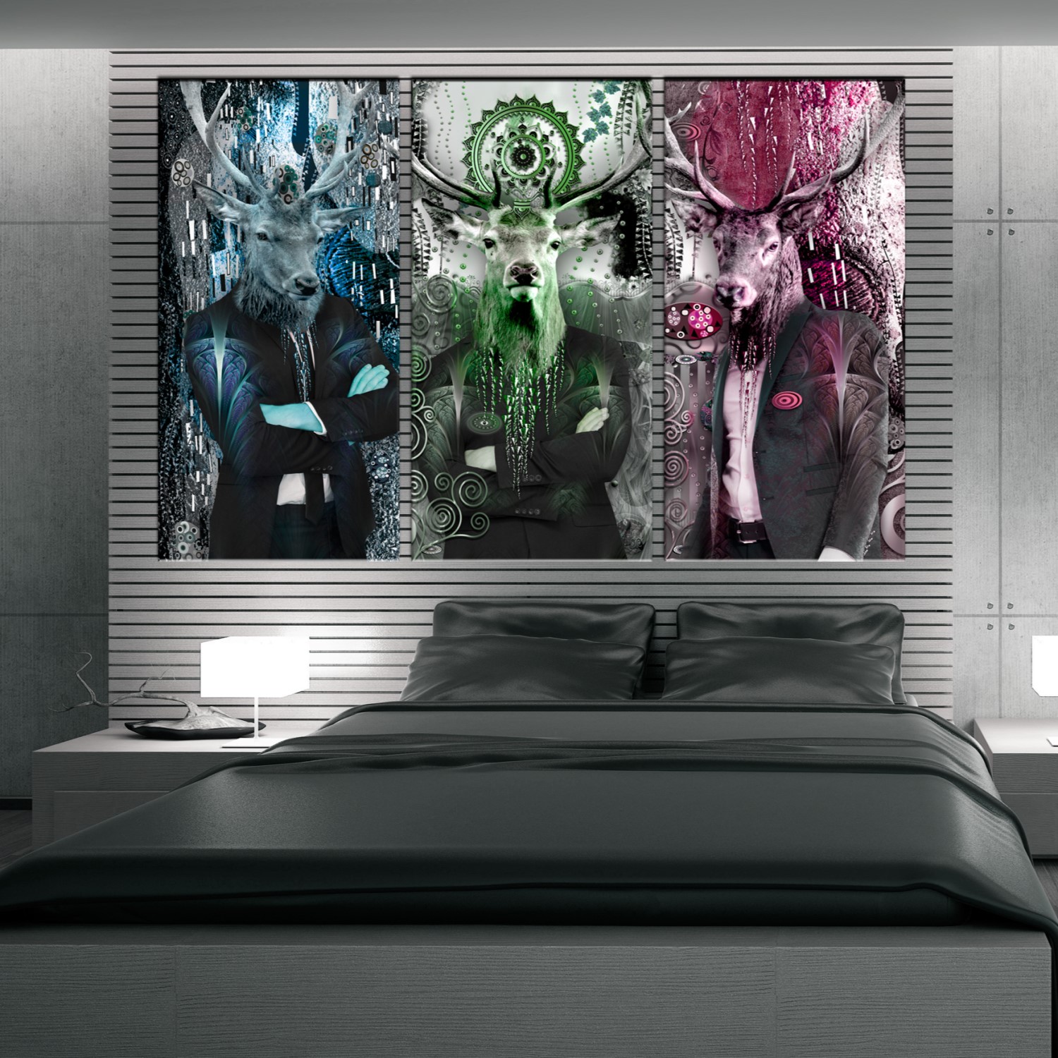 Tavla Arkiio Animal Trio Färgglad 3 delar